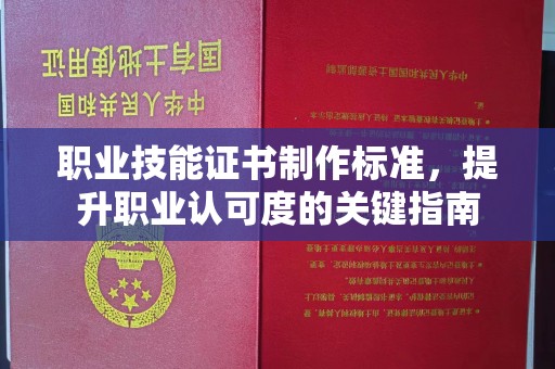 安岳职业技能证书制作标准，提升职业认可度的关键指南